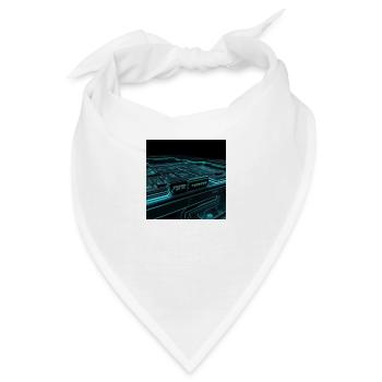 Kybernetische Schaltkreise - Bandana - Weiß - Vorne