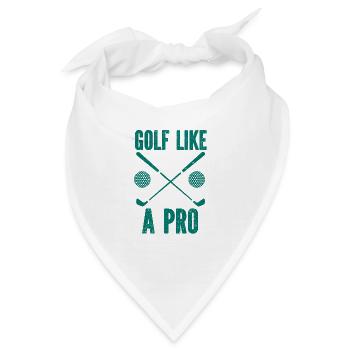 Golf - Golfclub Goldspieler Birdie Elite Luxus - Bandana - Weiß - Vorne