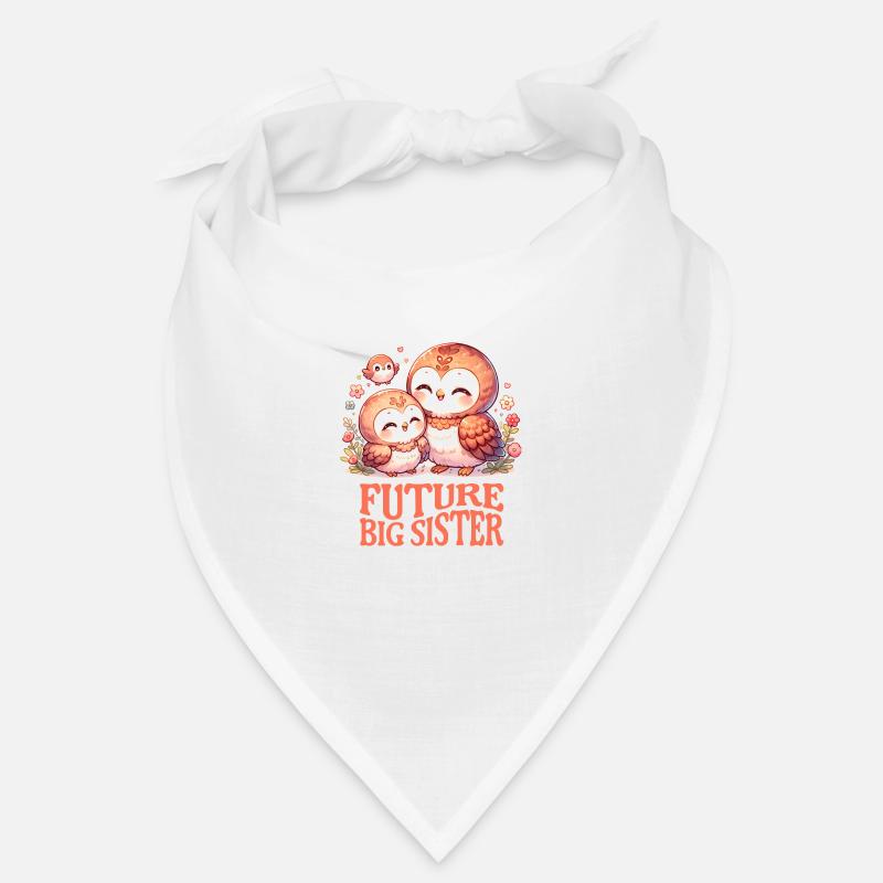 Ich bin bald eine Große Schwester süße Eulen Bandana