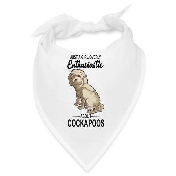 Cockapoo Hunde Liebhaber | Hunderasse Geschenkidee - Bandana - Weiß - Vorne