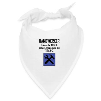 Handwerker haben die ARCHE gebaut - Bandana - Weiß - Vorne