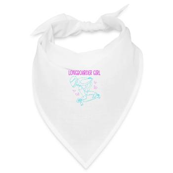 Longboard Longboarder Longboarding - Bandana - Weiß - Vorne