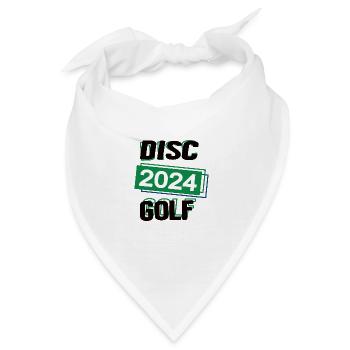Discgolf Spieler Team Turnier Mannschaft in 2024 - Bandana - Weiß - Vorne