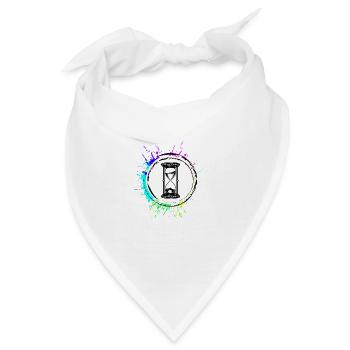 Sanduhr Symbol - Bandana - Weiß - Vorne