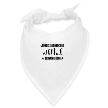 Junggesellenabschied - Bandana - Weiß - Vorne