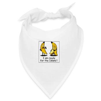 Reif für die Insel - Bandana - Weiß - Vorne