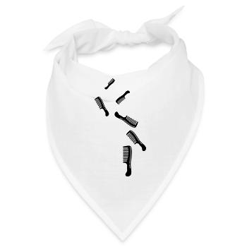 Kamm Friseur icon - Bandana - Weiß - Vorne
