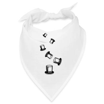 Zylinder Bräutigam - Bandana - Weiß - Vorne