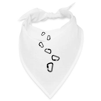 Kletterausrüstung Karabiner - Bandana - Weiß - Vorne