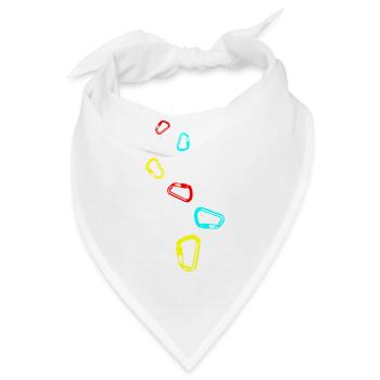 Kletterausrüstung Karabiner - Bandana - Weiß - Vorne