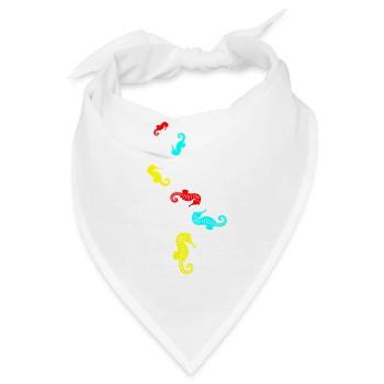 Seepferd tier - Bandana - Weiß - Vorne
