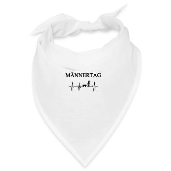 Vatertag - Bandana - Weiß - Vorne