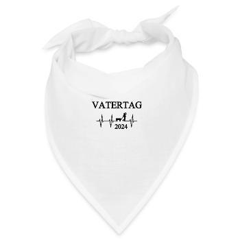 Vatertag - Bandana - Weiß - Vorne