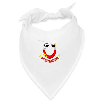 Lustiges so attraktives Magnet Cartoon Humor Design - Bandana - Weiß - Vorne