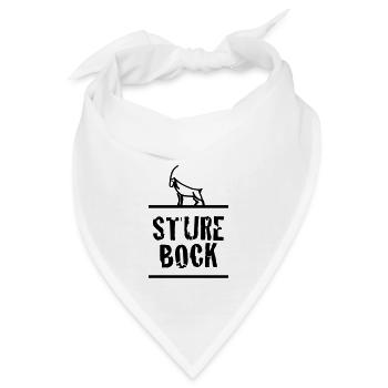 Sture Bock | Schweiz | Schweizerdeutsch | Outdoor - Bandana - Weiß - Vorne