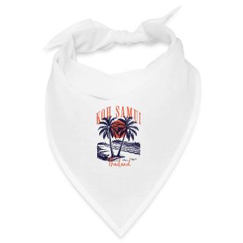 Koh Samui Thailand Beach - Bandana - Weiß - Vorne