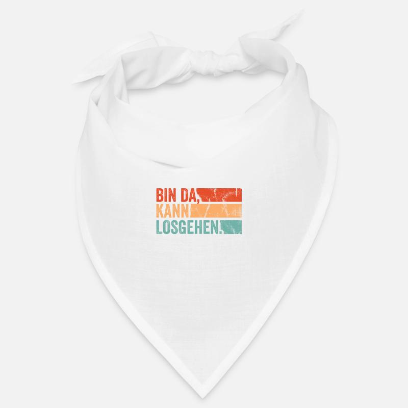 Lustiger Spruch Bin da kann Losgehen Büro Kollegen Bandana