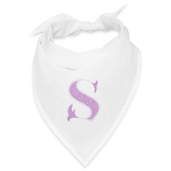 Buchstabe S - Bandana - Weiß - Vorne