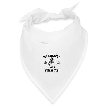 Disability Pirate - Disability Awareness Day - Bandana - Weiß - Vorne