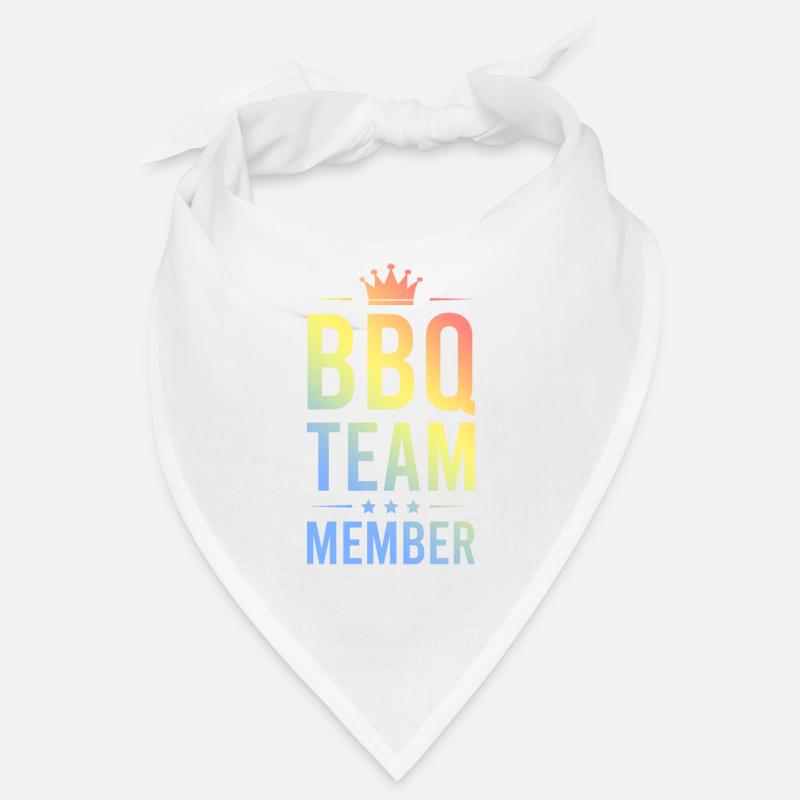 Équipe de barbecue colorée Bandana