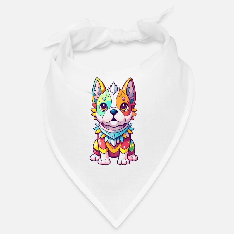 Bunter Hund Bandana