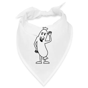 Wurst - Bandana - Weiß - Vorne