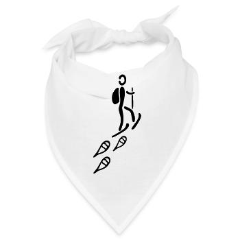 Schneeschuh Tour - Bandana - Weiß - Vorne