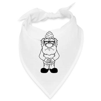 scheisse kacke sauer boese veraergert kot haufen h - Bandana - Weiß - Vorne