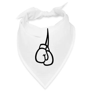 Boxen Boxhandschuhe - Bandana - Weiß - Vorne
