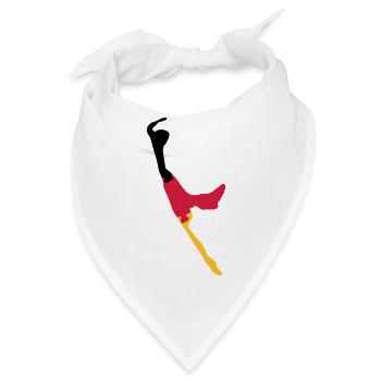 Sylt Puzzle - schwarz rot gold - Bandana - Weiß - Vorne