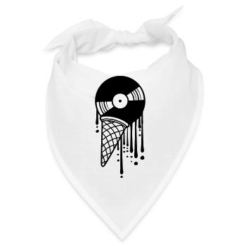 vinyl eis logo schmelzen tropfen graffiti kugel pl - Bandana - Weiß - Vorne