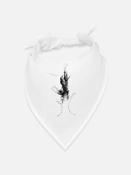 Ak47 woodpecker - Bandana - white - Front