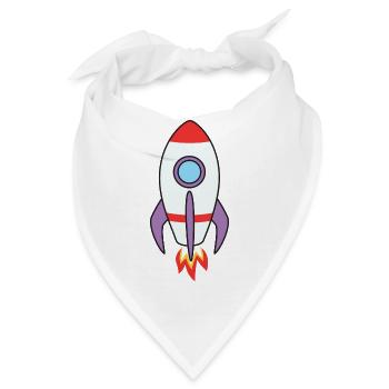 Rakete - Bandana - Weiß - Vorne