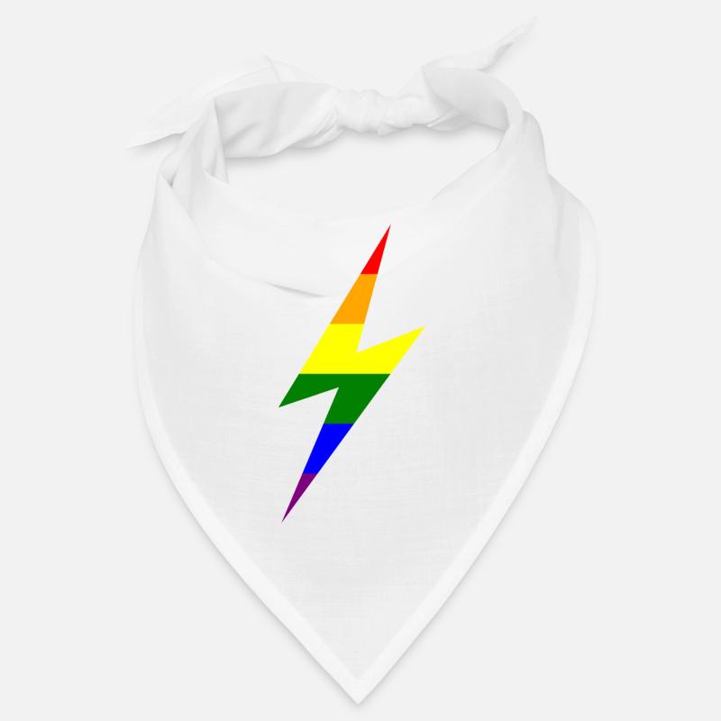 Rainbow Lightning Bolt Bandana