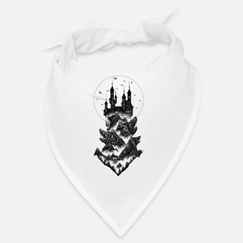 Château de Dracula - noir Bandana