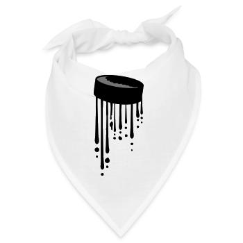 Puck Tropfen Graffiti - Bandana - Weiß - Vorne