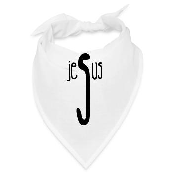 Jesus / Christentum / Katholisch - Bandana - Weiß - Vorne
