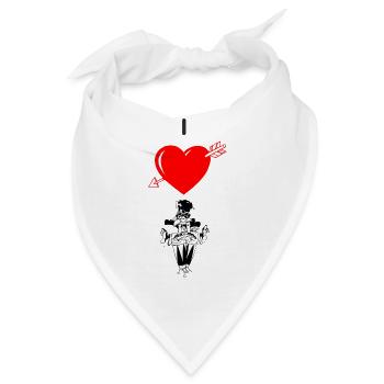 I love Bongos / Congas - Bandana - Weiß - Vorne