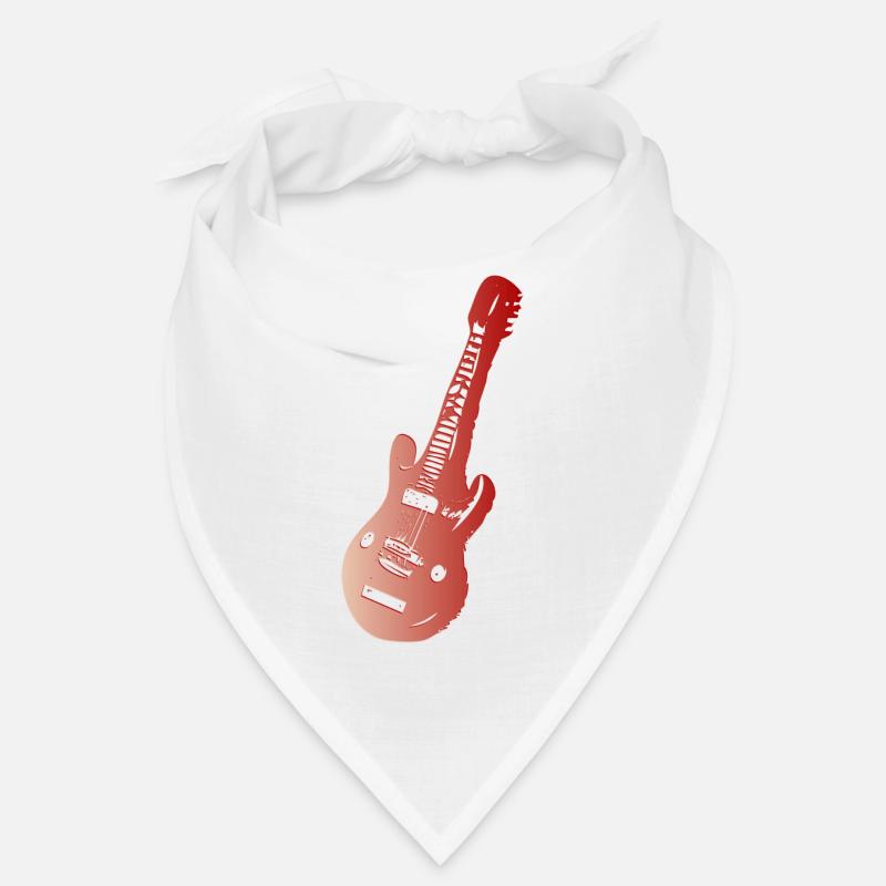 Rote E-Gitarre Bandana