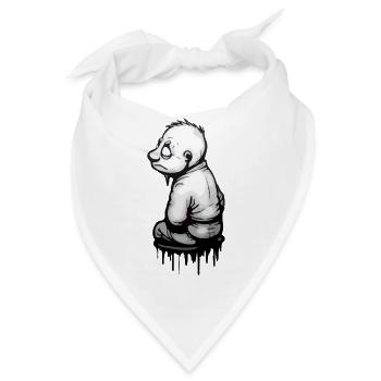 René müde Straßenkunst - Bandana - Weiß - Vorne