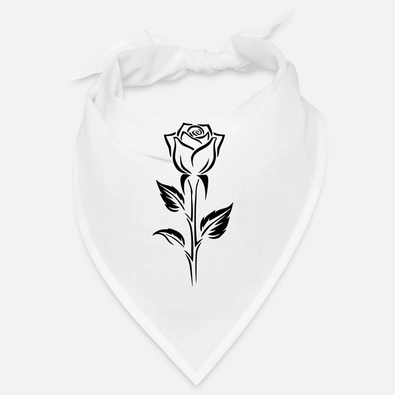 Conception simple d’un logo rose Bandana