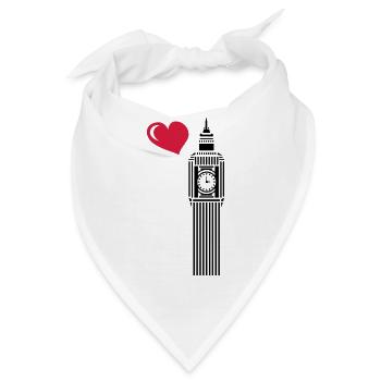 big ben love - Bandana - Weiß - Vorne