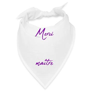 MEISTER. MEISTER. VIELEN DANK. DANKE, MEISTER. MEISTER - Bandana - Weiß - Vorne
