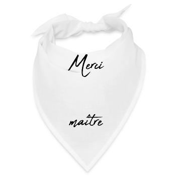 MEISTER. MEISTER. VIELEN DANK. DANKE, MEISTER. MEISTER - Bandana - Weiß - Vorne