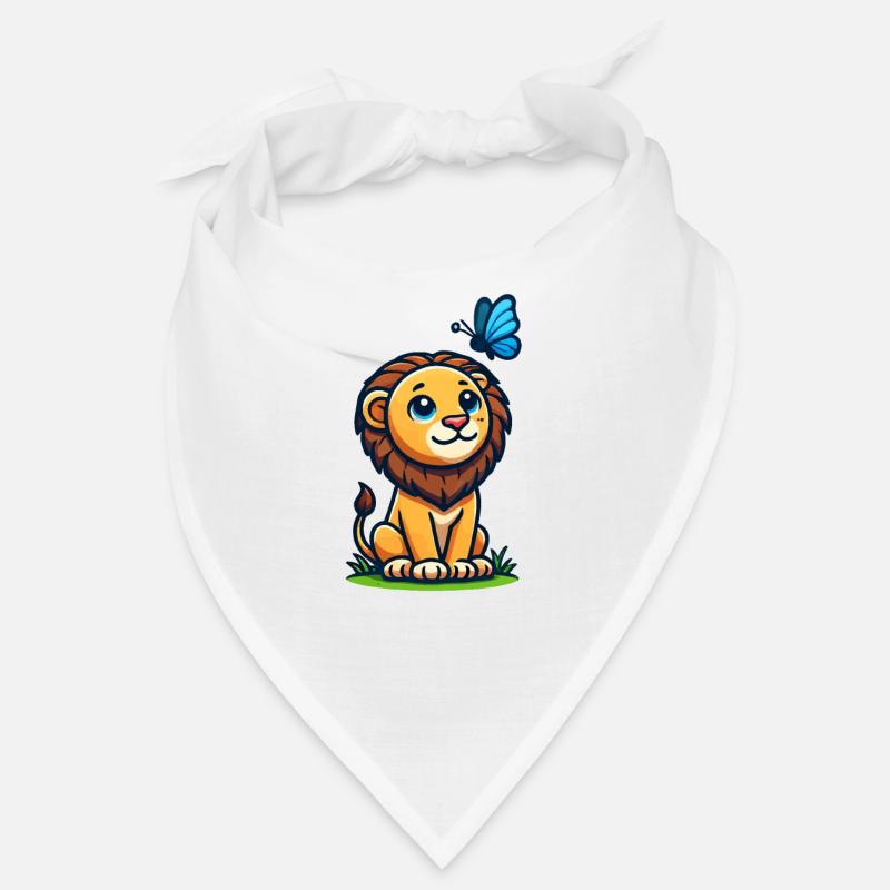 Lion with butterfly Bandana