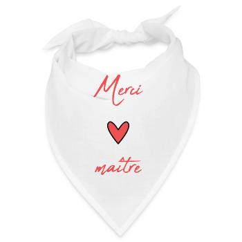 MEISTER. MEISTER. VIELEN DANK. DANKE, MEISTER. MEISTER - Bandana - Weiß - Vorne