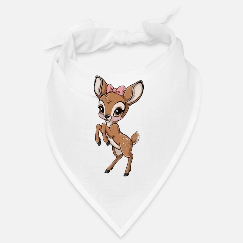 Süßes Rehkitz mit Schleife Bandana