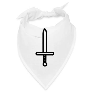 Schwert - Bandana - Weiß - Vorne
