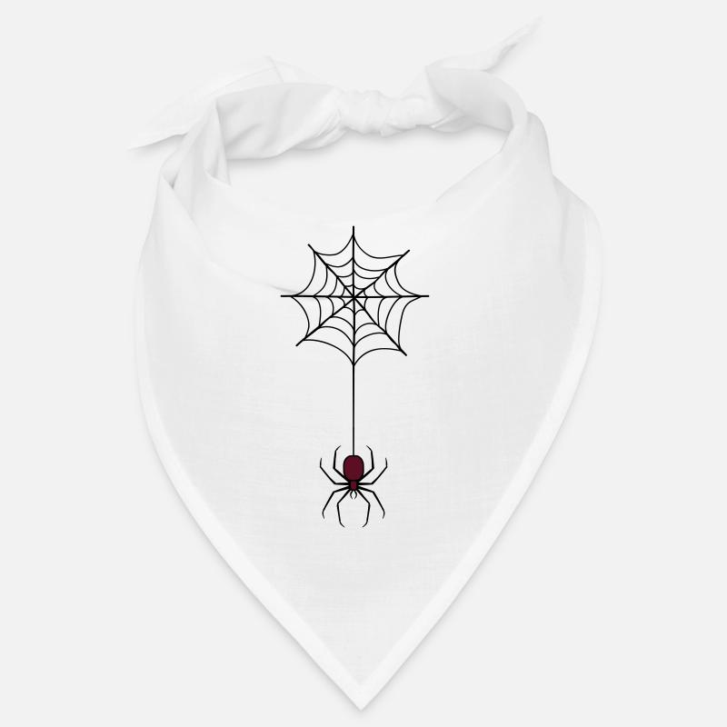 Araignée d’Halloween effrayante dans la toile 3 Bandana