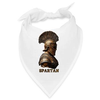 Antiker Spartan Krieger  - Bandana - Weiß - Vorne
